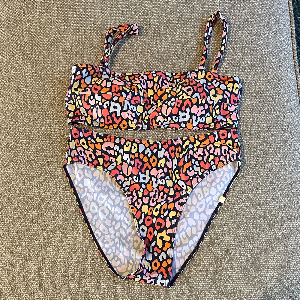 Summersalt Multicolor Leopard Print Two-Piece Swi… - image 1